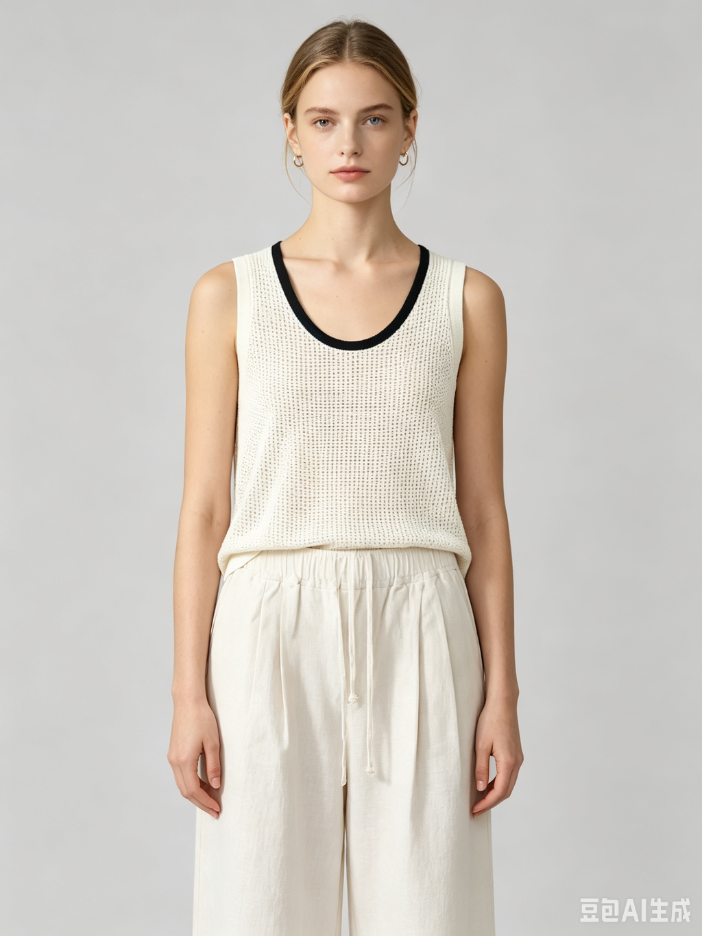 100% Ramie Wide Leg Culottes