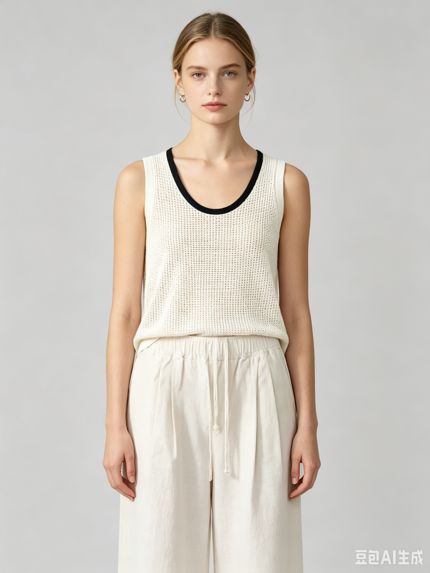 100% Ramie Wide Leg Culottes