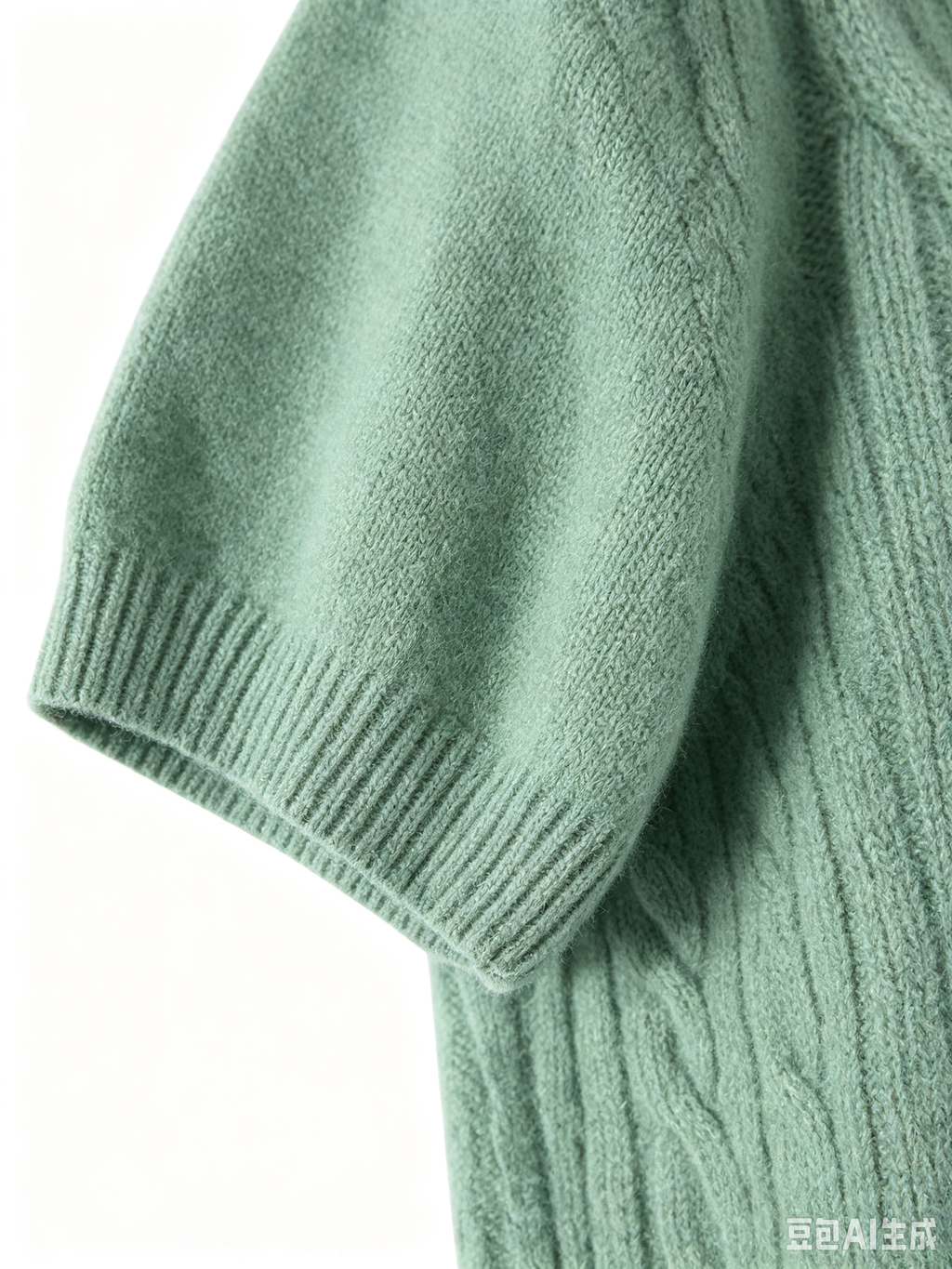 Cable‑Knit Cashmere Tee