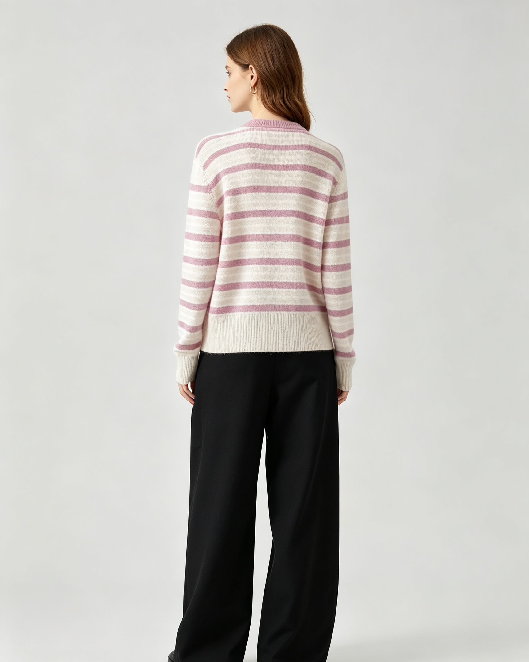 Striped Cashmere Cardigan