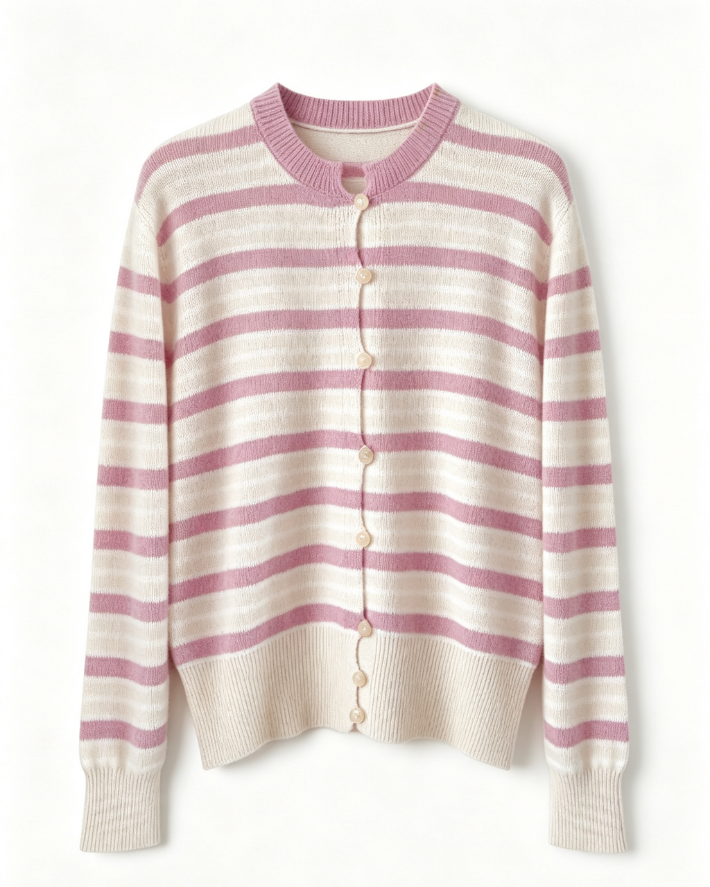 Striped Cashmere Cardigan