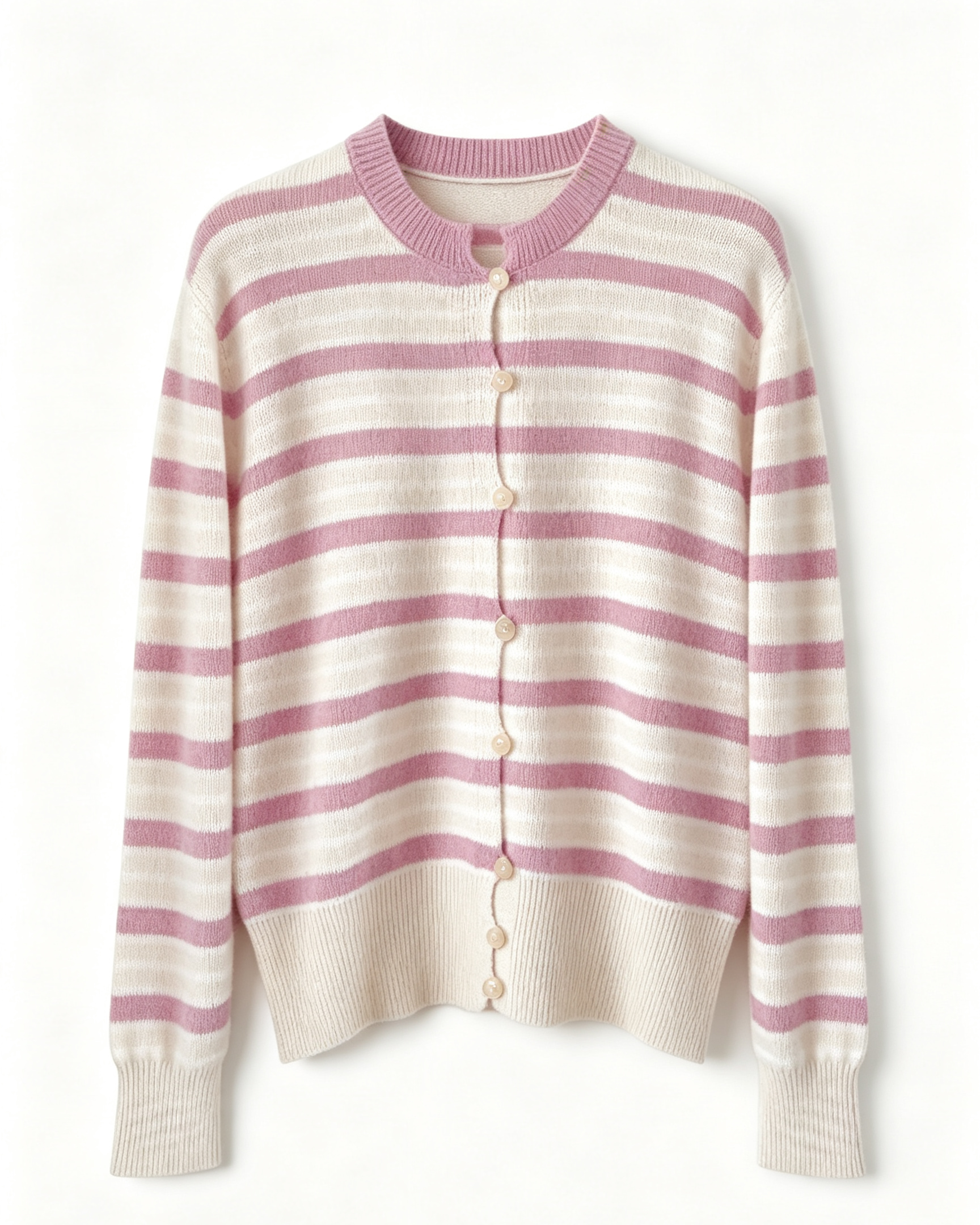 Striped Cashmere Cardigan