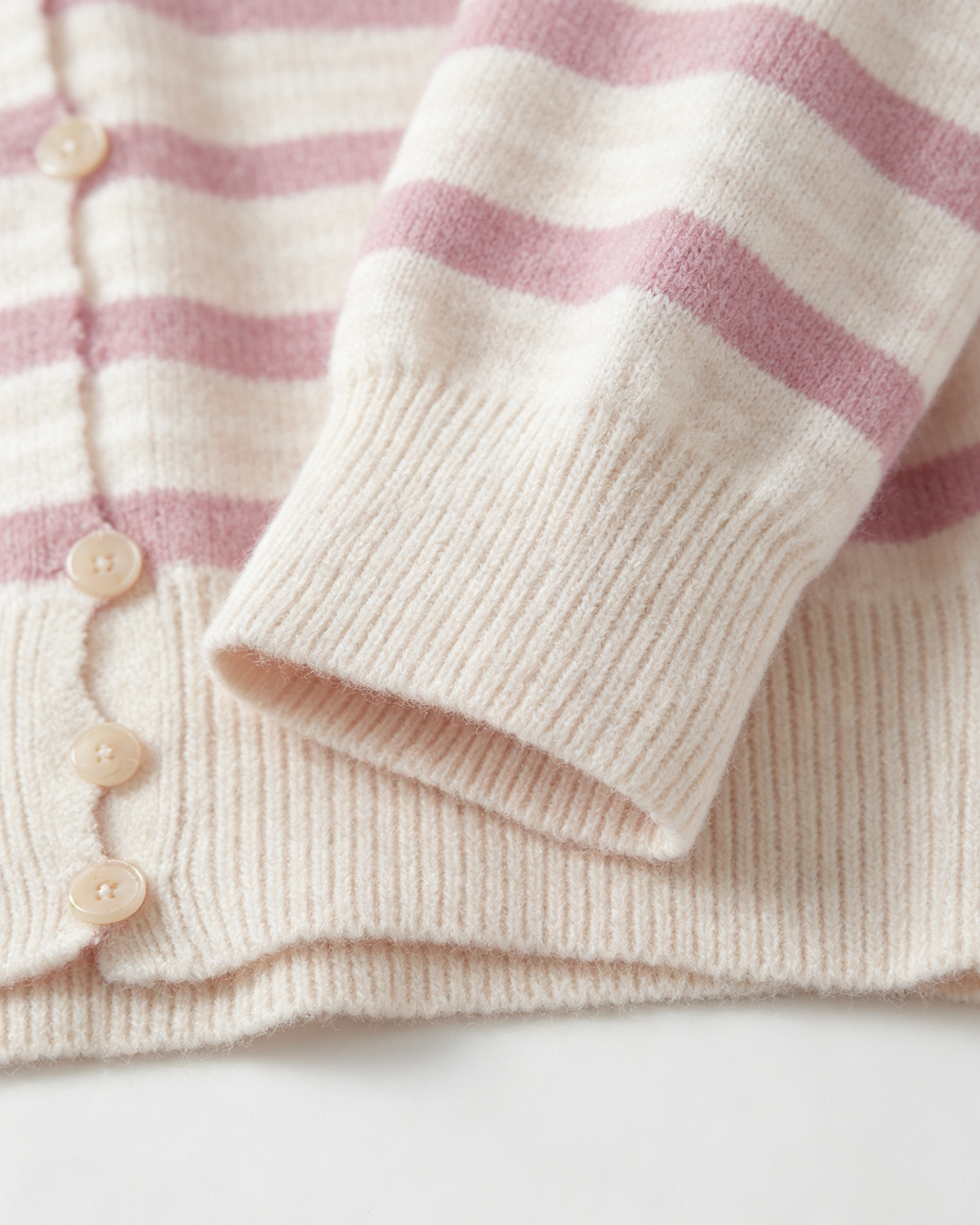 Striped Cashmere Cardigan