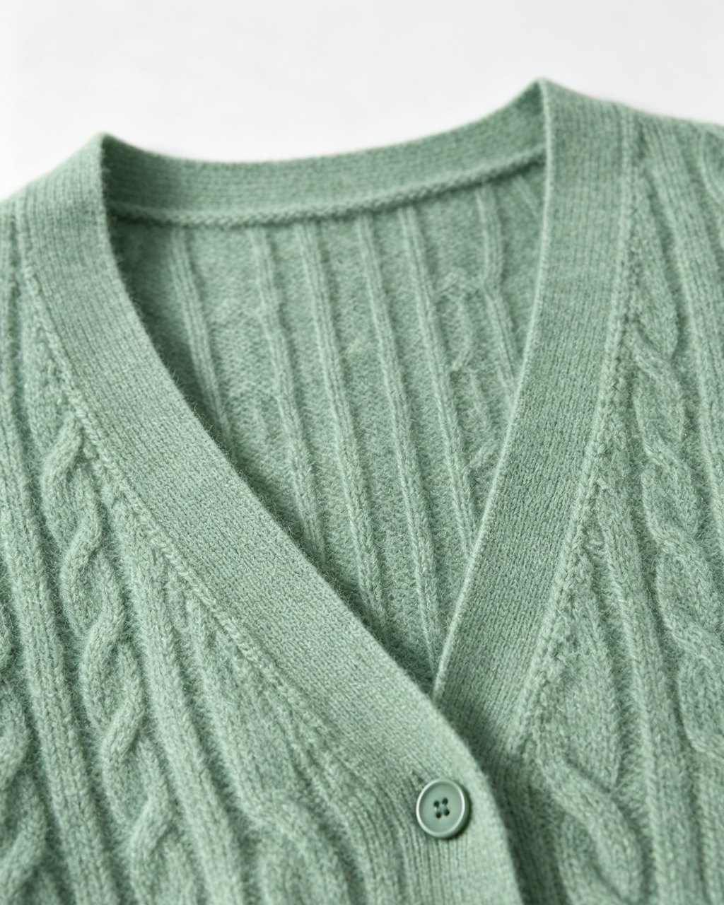 Cable‑Knit Cashmere Cardigan