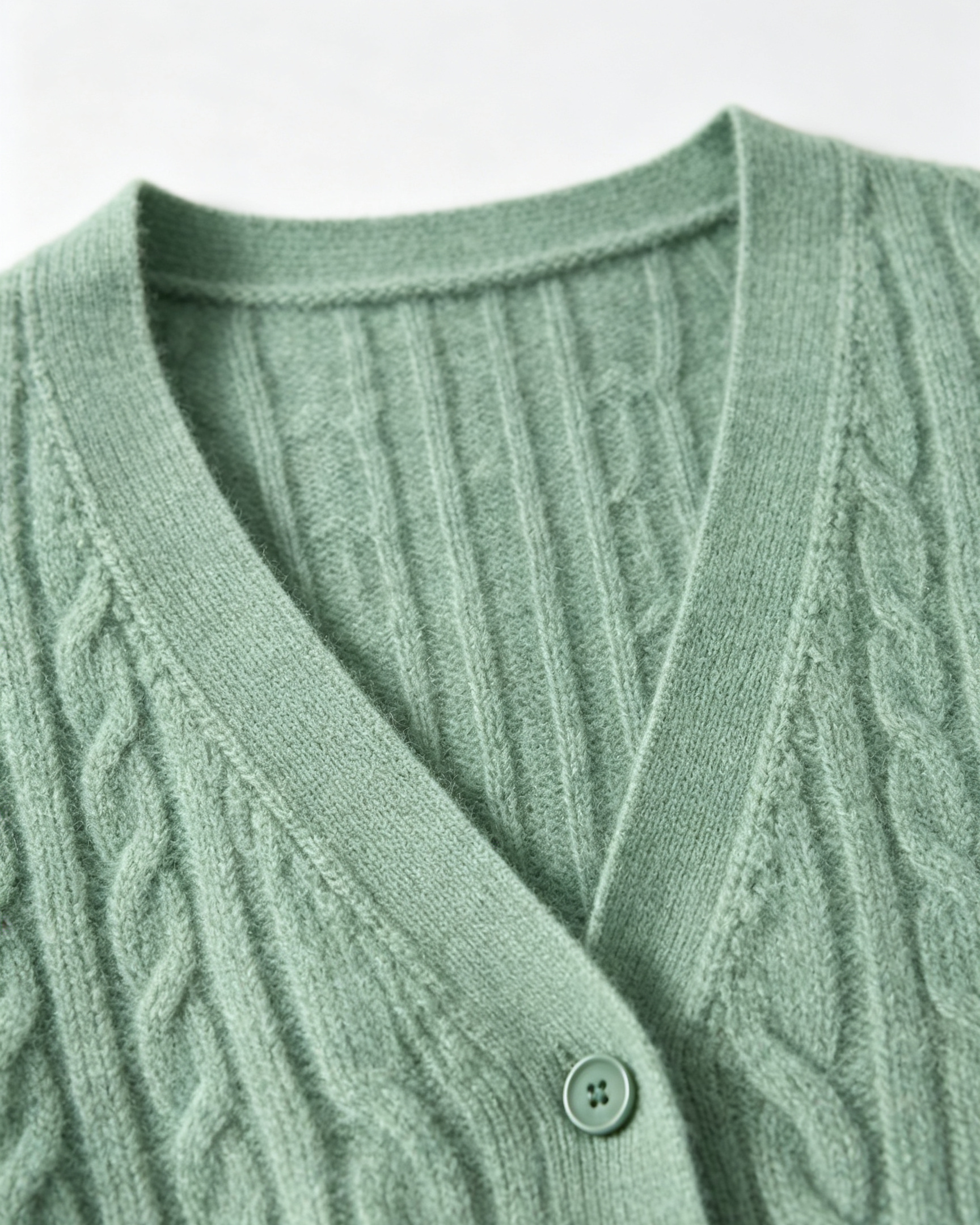 Cable‑Knit Cashmere Cardigan