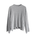 Cable‑Knit Cashmere Sweater