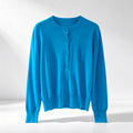 Round‑Neck Knit Cardigan