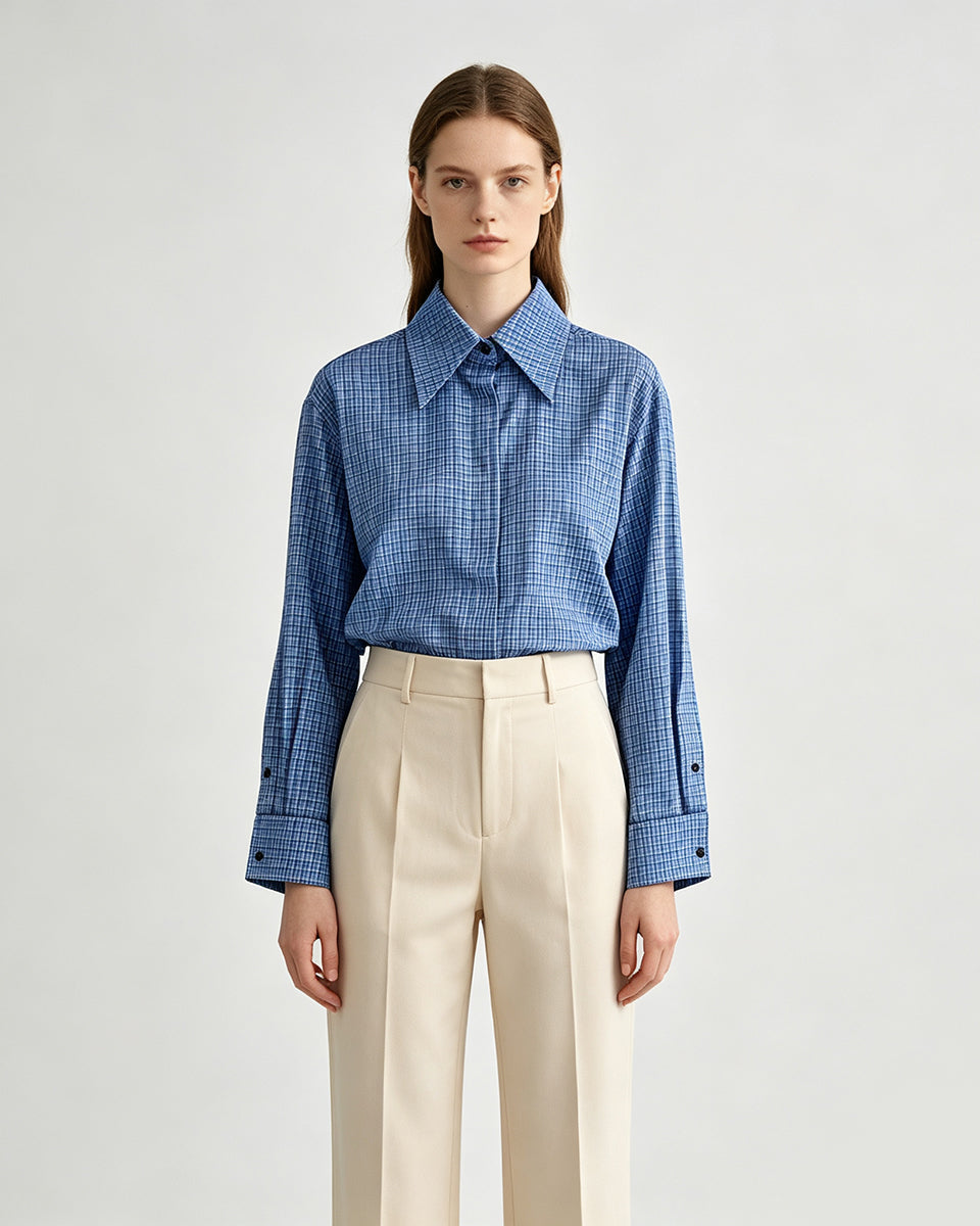 120s Check Cotton Shirt