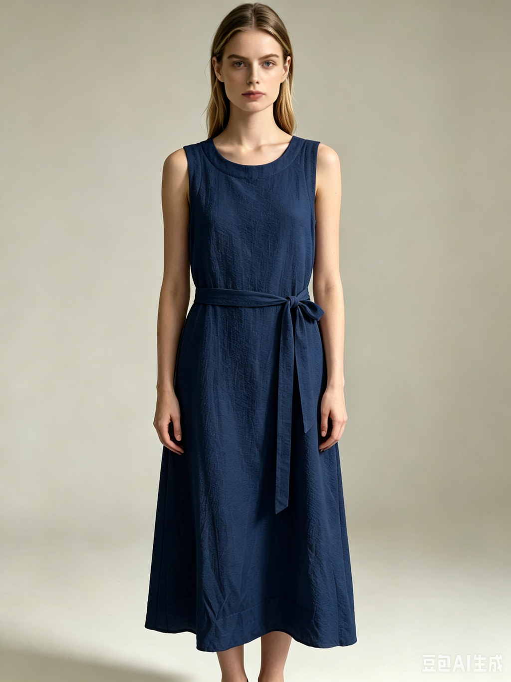 Cotton Bubble Sleeveless Dress