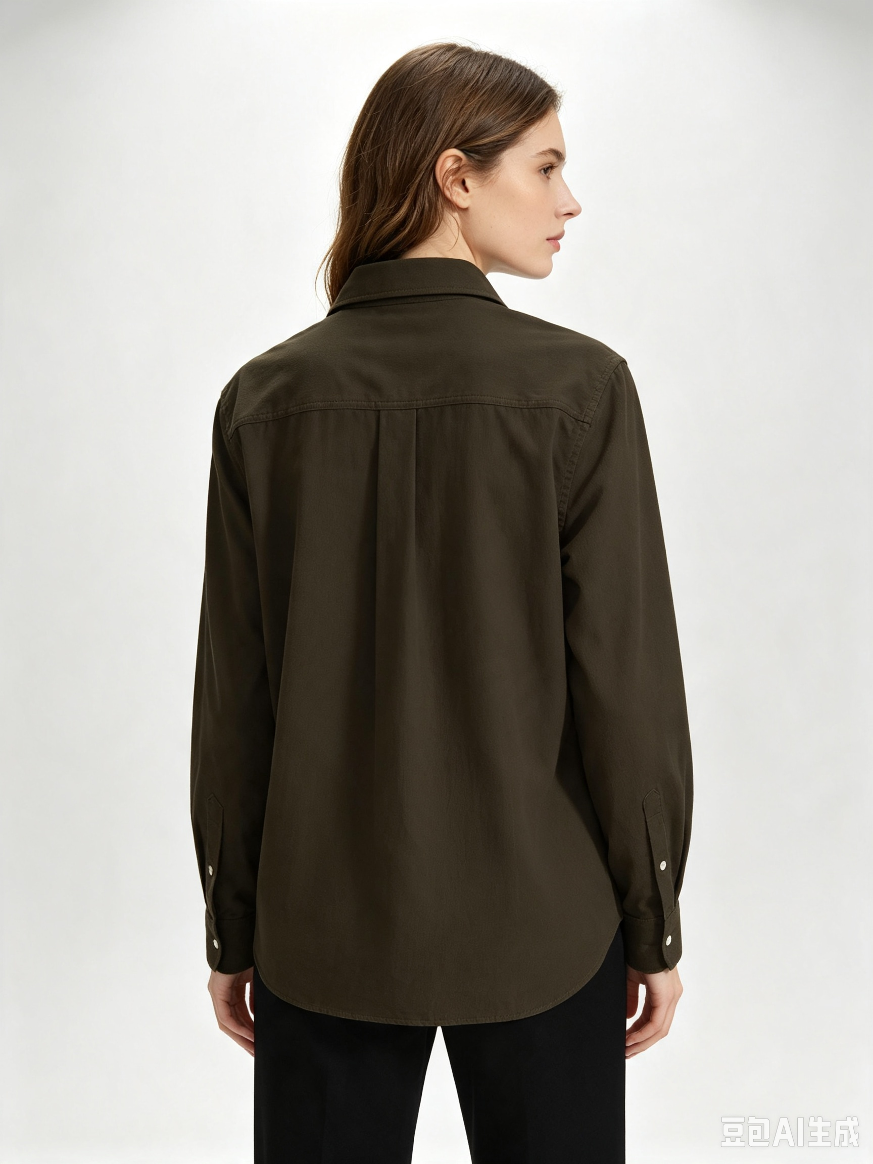Soft Corduroy Button‑Up Shirt