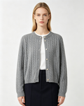 Cable‑Knit Cashmere Cardigan