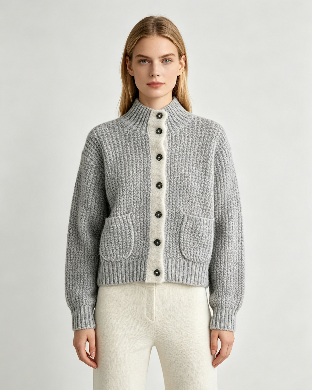 Lambswool Knit Cardigan