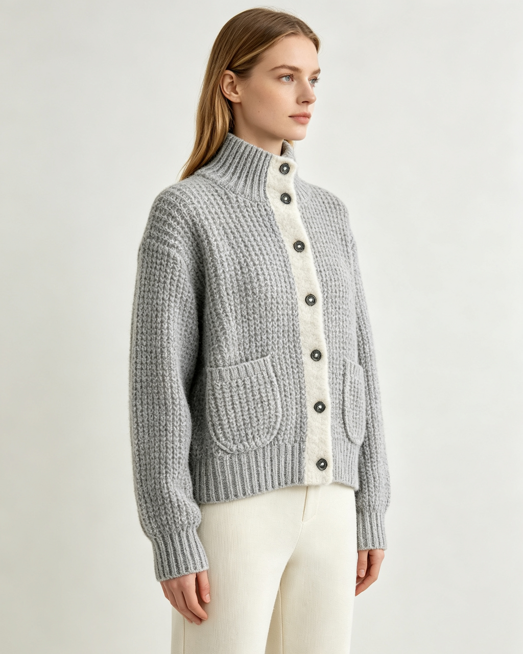 Lambswool Knit Cardigan