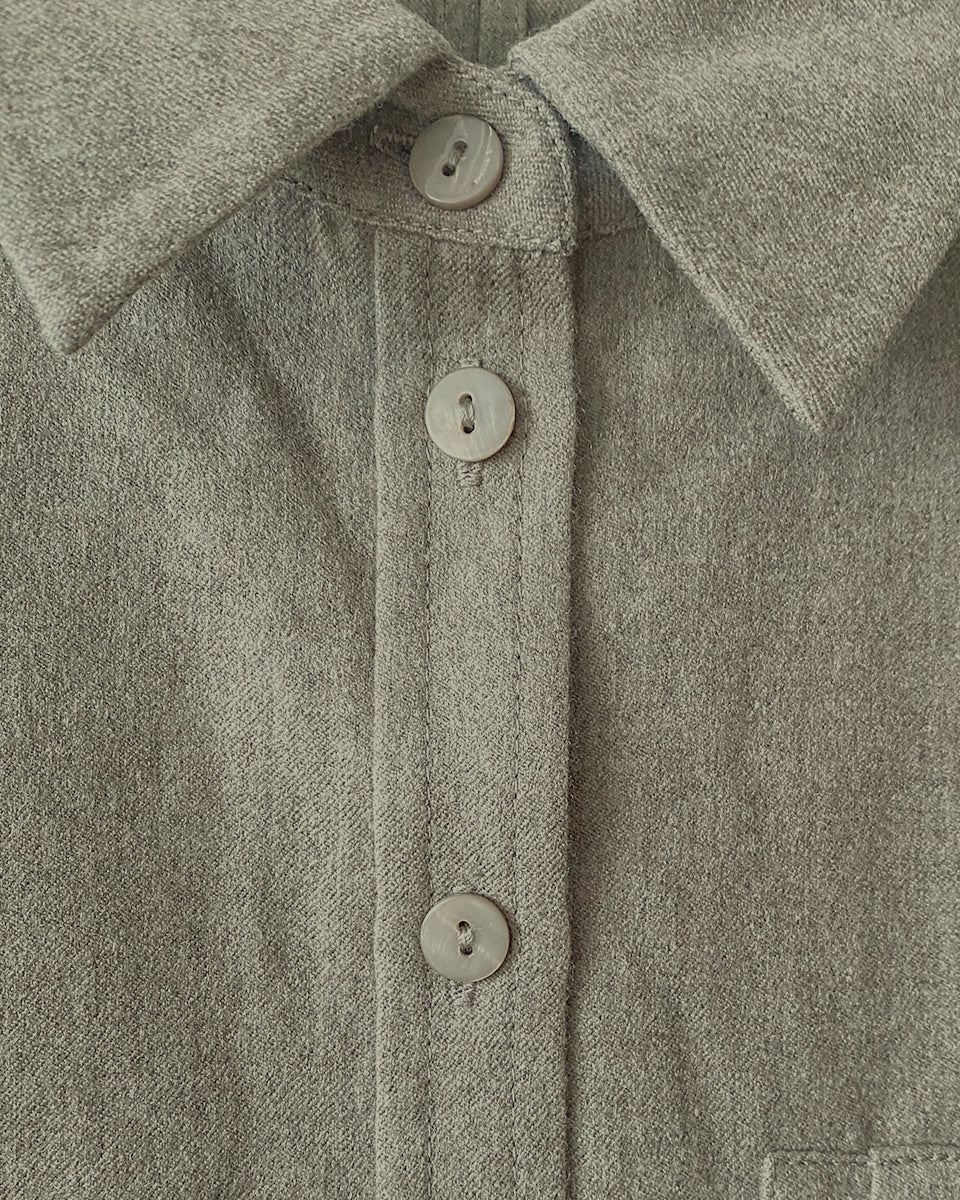 120S Wool Relaxed Shirt