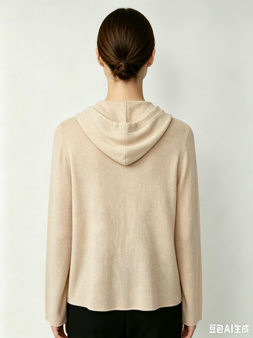 Cashmere Blend Hooded Sweater