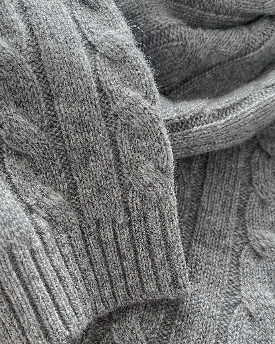Cable‑Knit Cashmere Cardigan