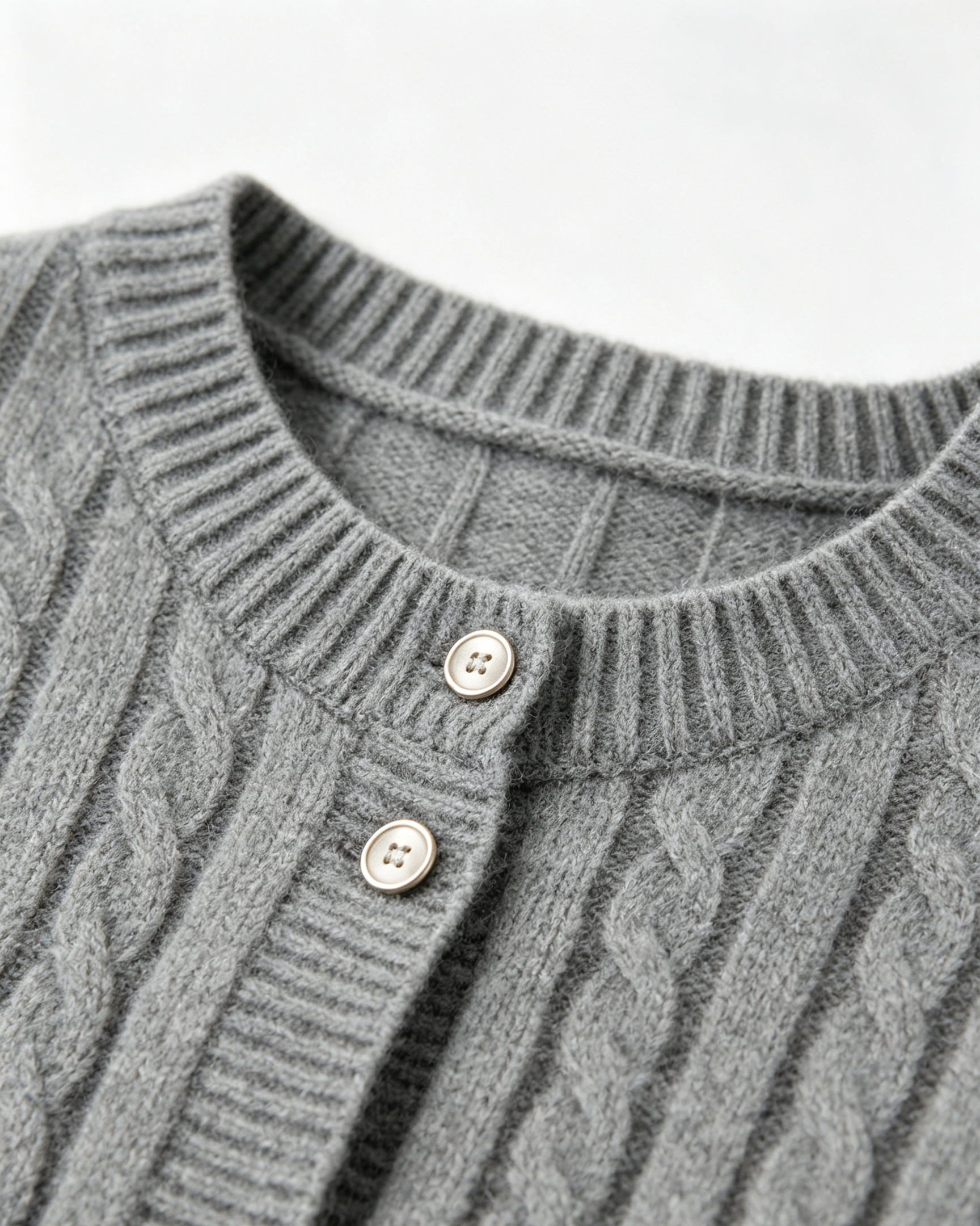 Cable‑Knit Cashmere Cardigan