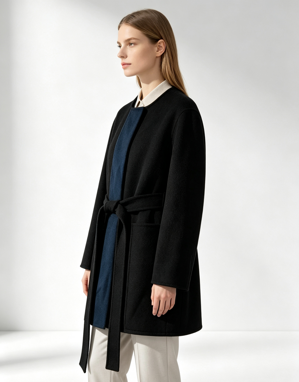 Double‑Sided Cashmere Coat
