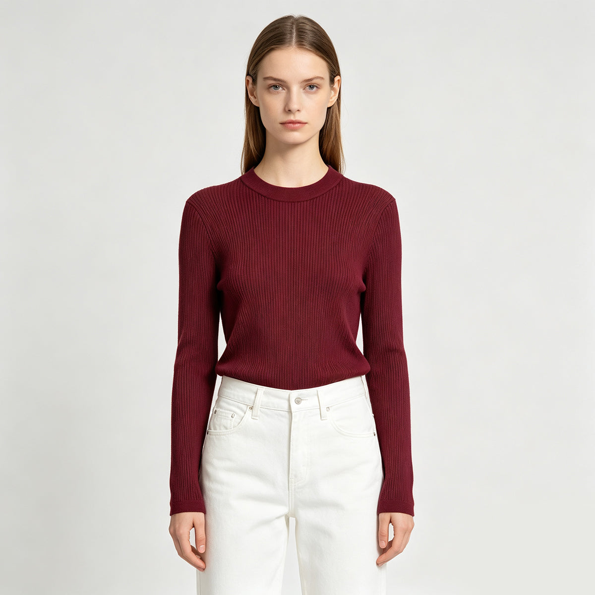 Ribbed Knit Sweater