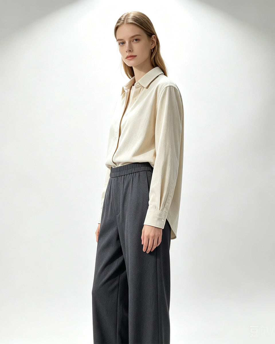 Wool‑Blend Two‑Piece Set