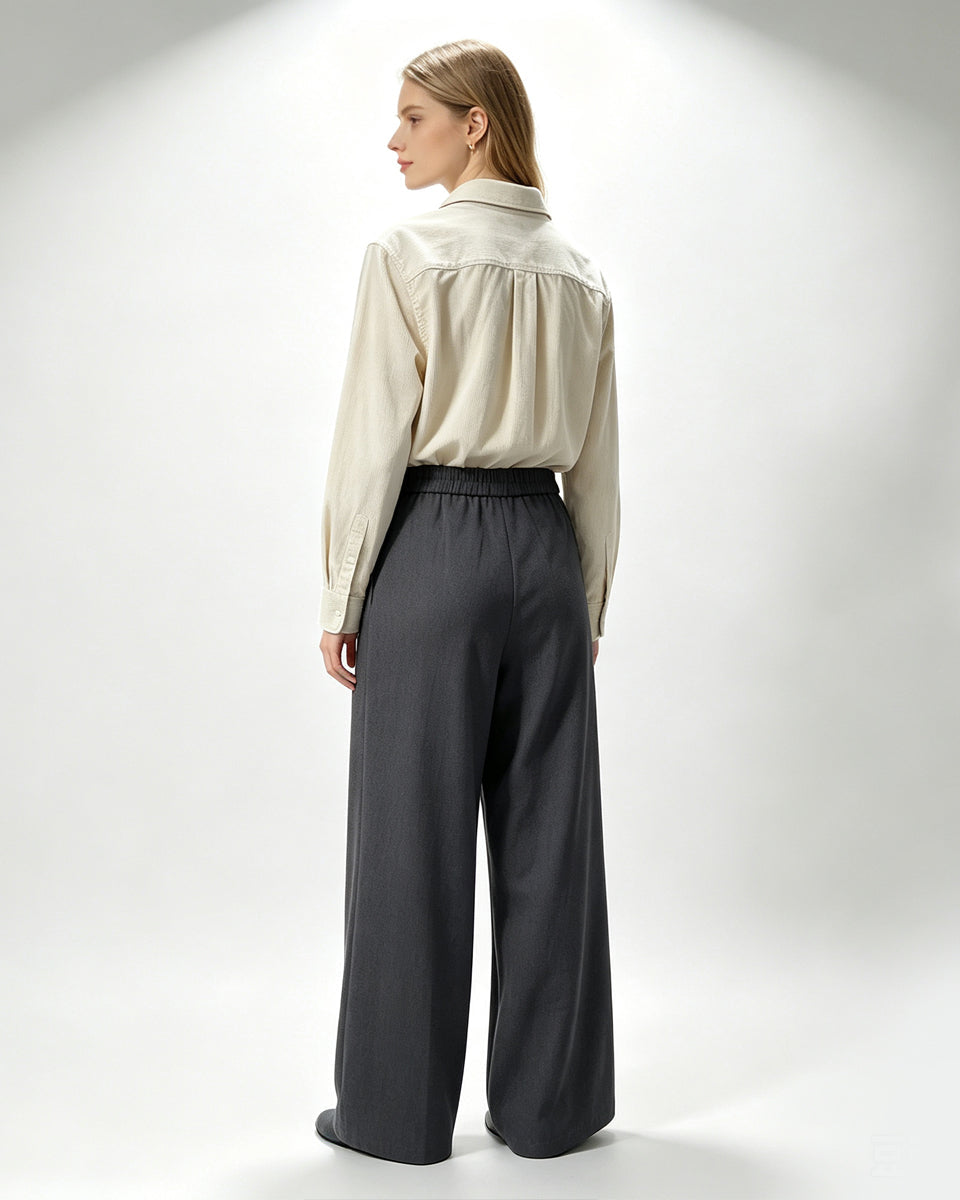 Wool‑Blend Two‑Piece Set