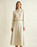 Silk Jacquard Maxi Skirt
