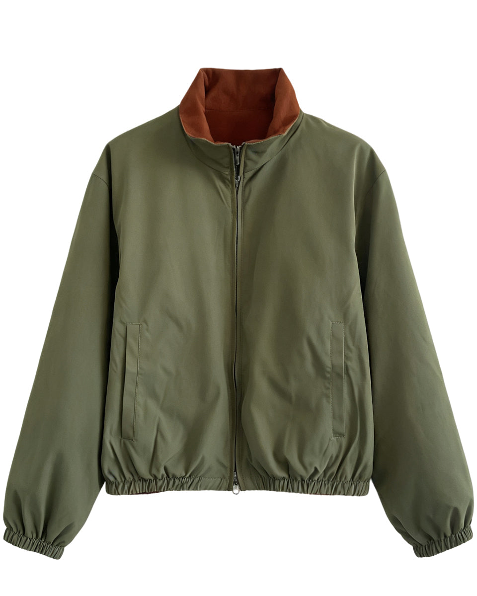 Reversible Stand Collar Jacket